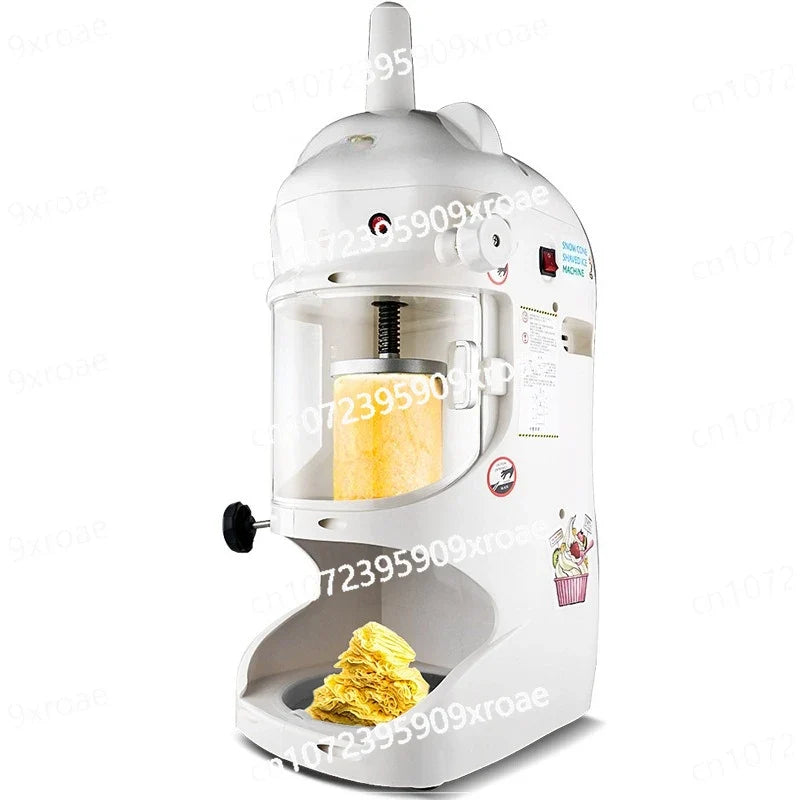 Fully automatic ice brick snowflake shaving machine crushed icicle dessert ordering smoothie machine