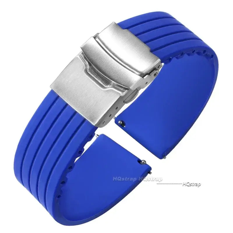Amazfit Balance, GTR, GTS & Bip Ribbed Silicone Band, Deployment Clasp