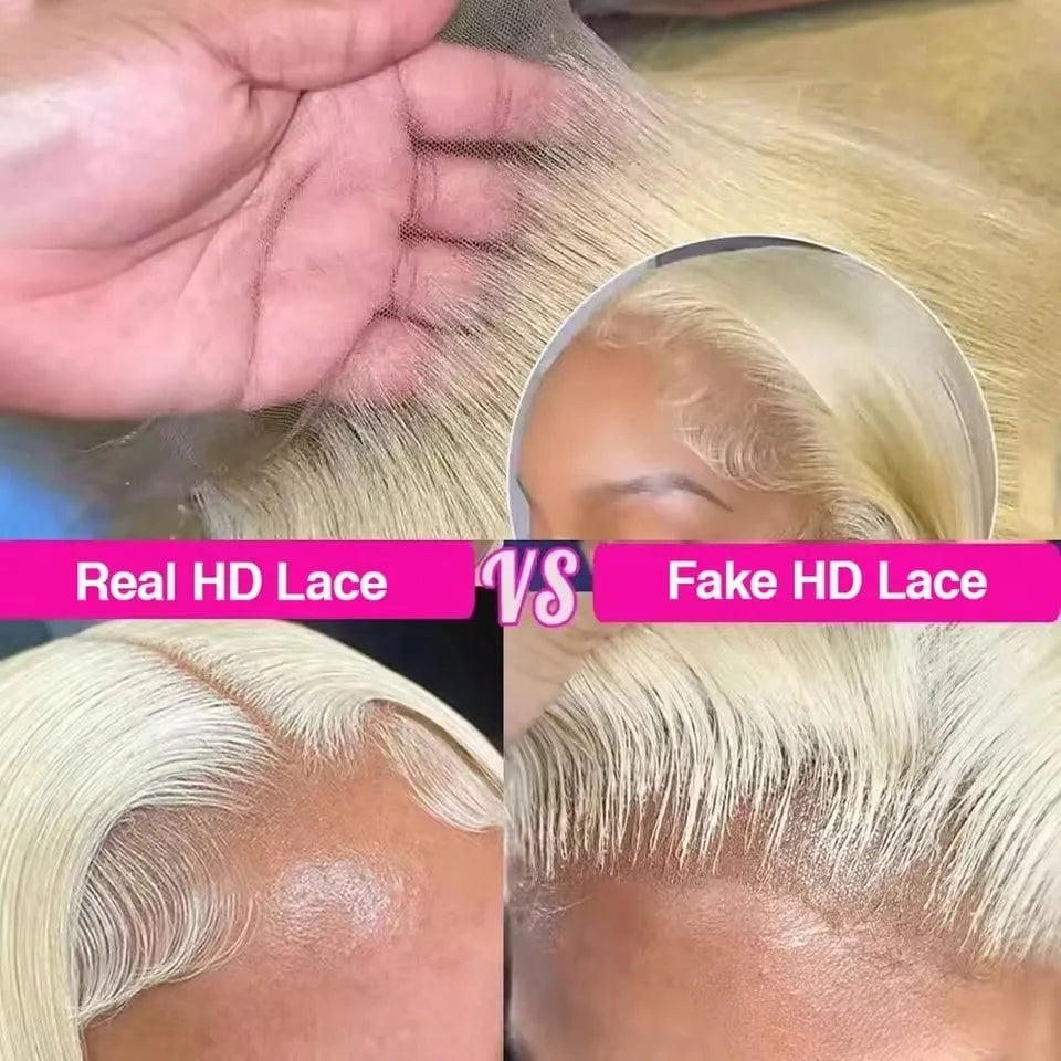 30 36 Inch 613 Straight Lace Front Wig Human Hair Blonde Real Human Hair Wig13x6 Hd Lace Frontal Wig Pre Plucked with Baby Hair