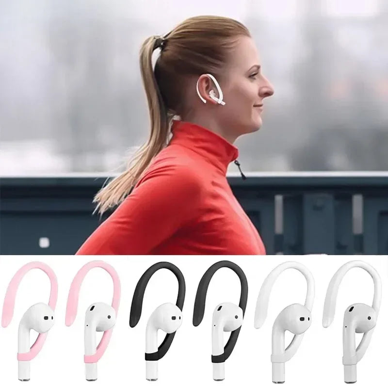 1pair Silicone Anti-Lost Ear Hooks Bluetooth Earphone Sports Prevent