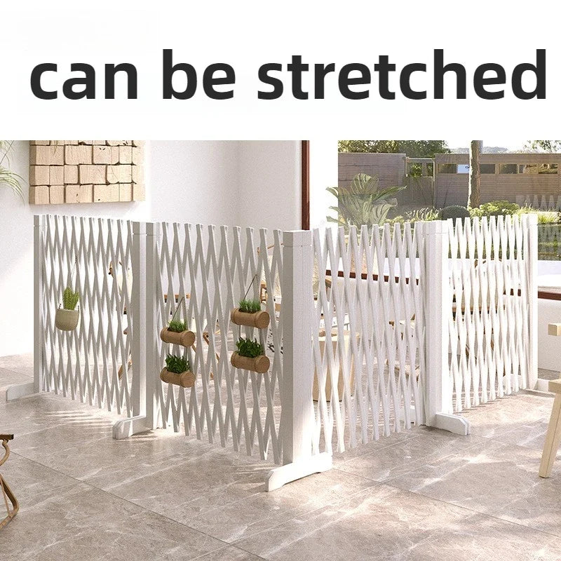 Pet Puppy Fence Retractable Isolation Dog Wooden Fence Folded Indoor Anti-Jailbreak Dog Fences Accessories Isolation Pet Cat Net