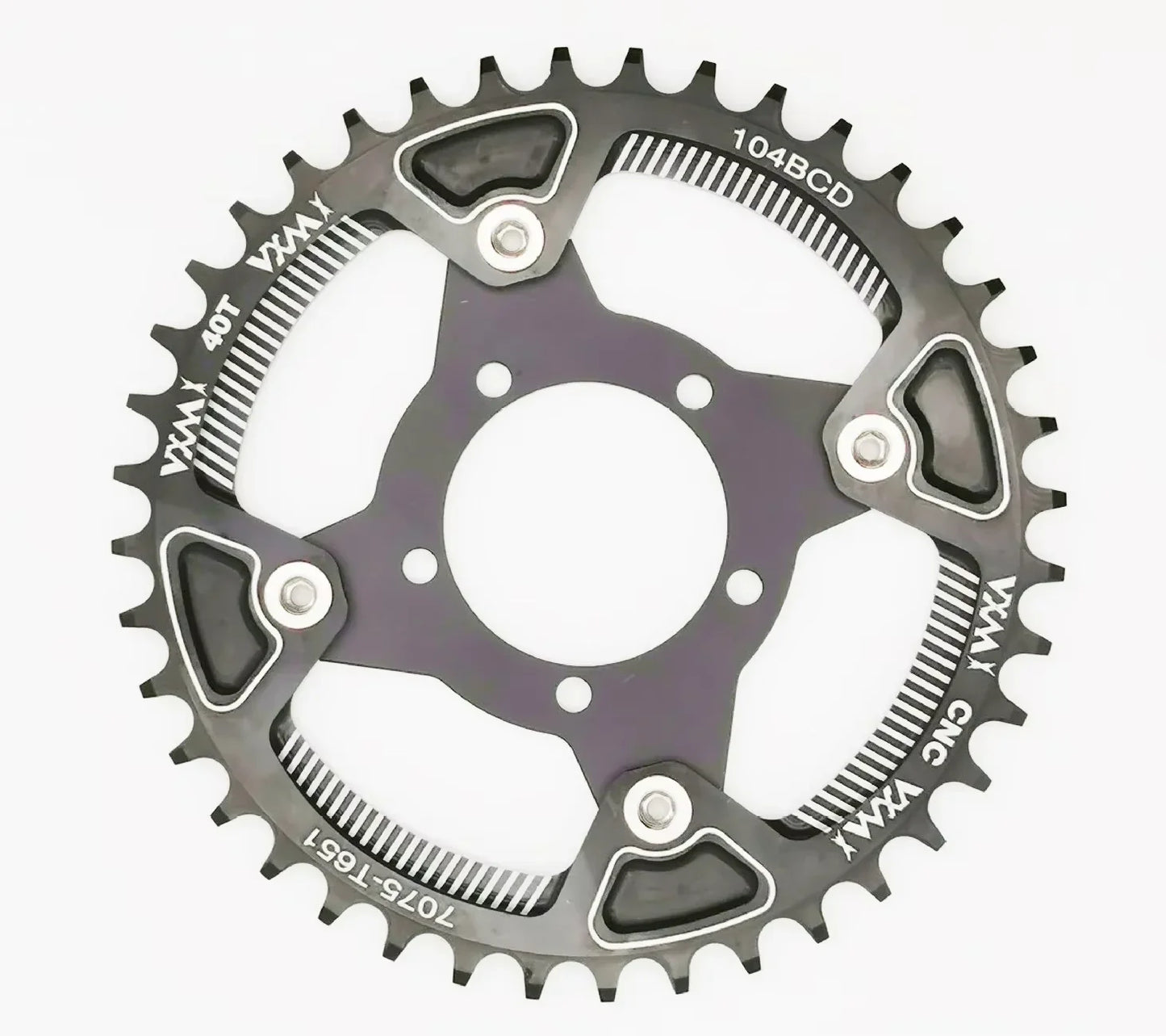 ALLTOO Bike Part Bicycle Crankset Bafang 104BCD Motor Aluminum Alloy Chainring Mid Drive Adapter For Electric E-bike 32T-52T