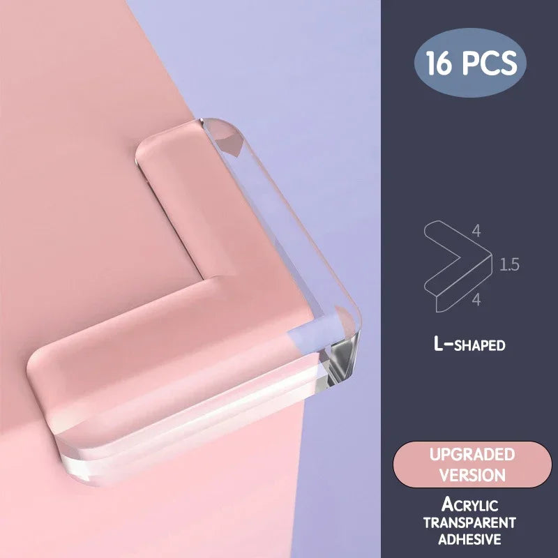 16Pcs/32PCS Children Baby Safety Silicone Protector Table Corner Edge Protection Cover Children Anticollision Edge Guards