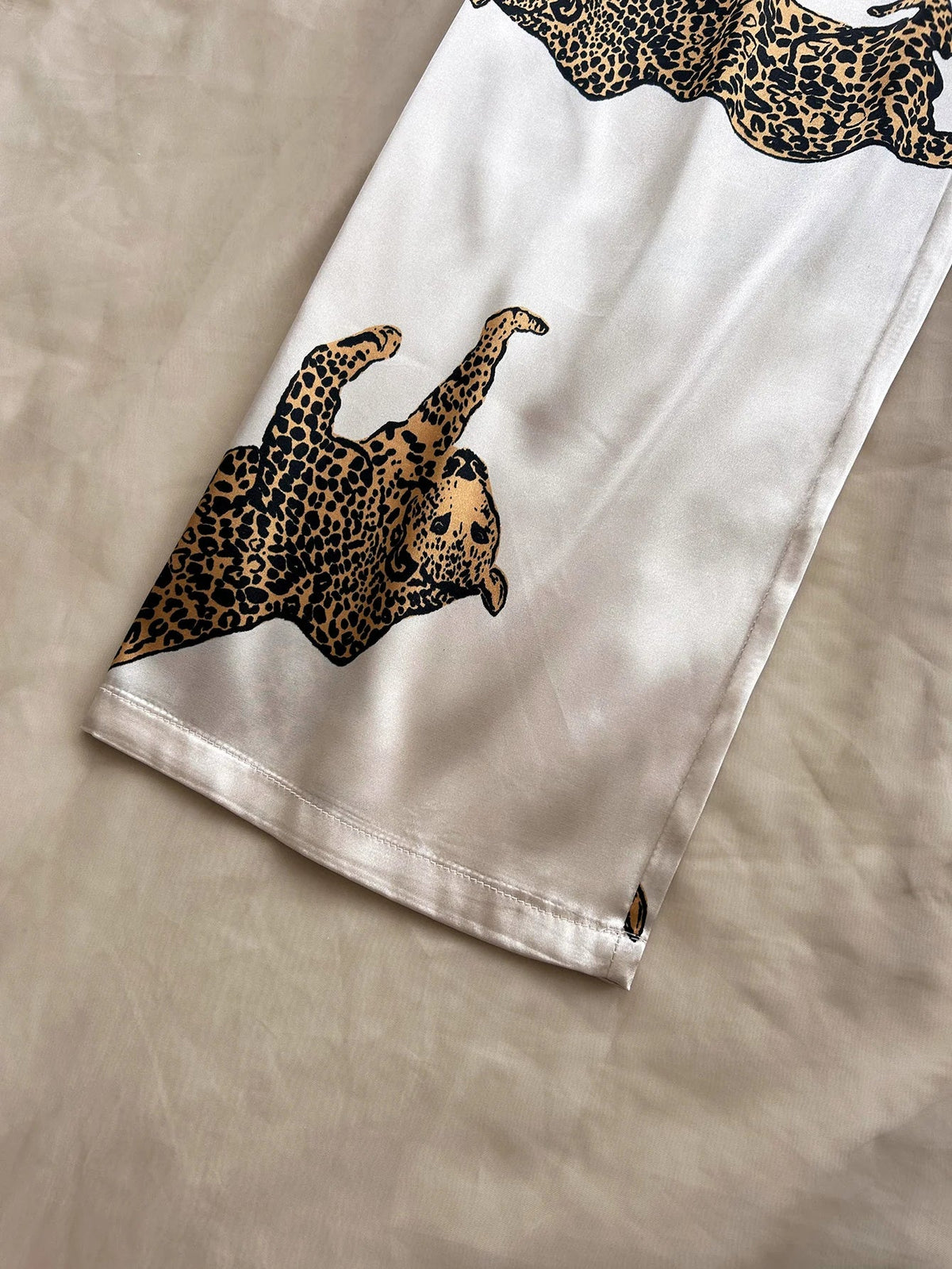 2 Pcs Leopard Women's Prints Loose Fit Pants with Elastic Waist Comfortable Lounge and Casual Wear for Ladies