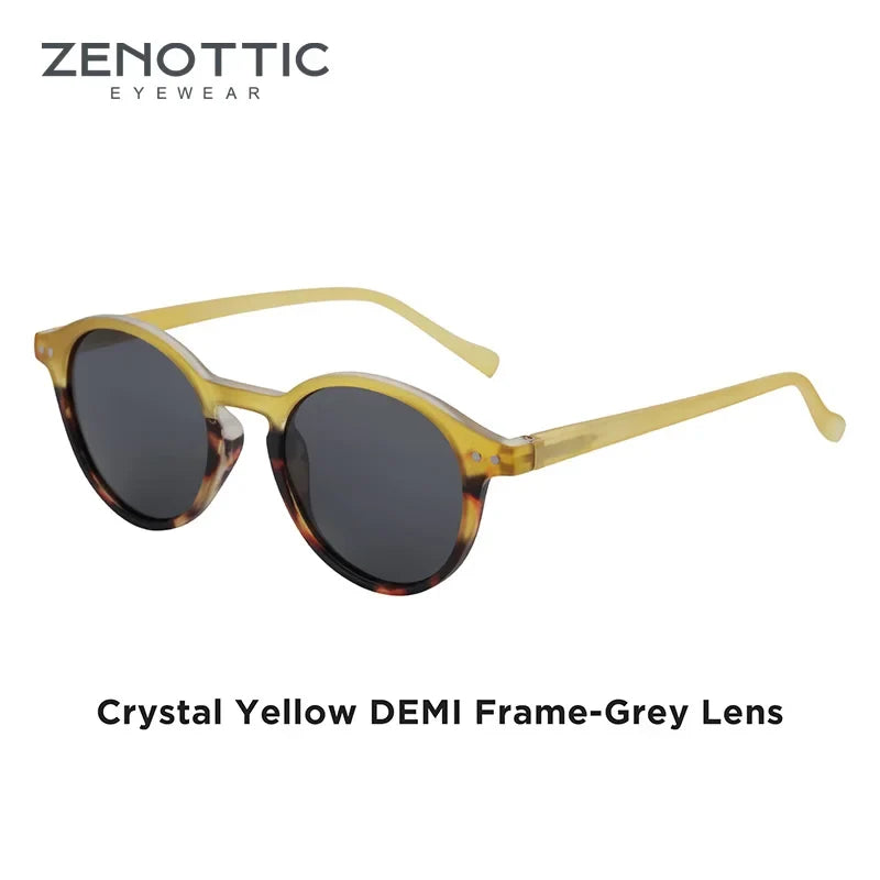 ZENOTTIC (S Size) Retro Circular Polarized Sunglasses 2026 2025 Men Women Vintage Small Round Sun Glasses UV400 Goggles Shades