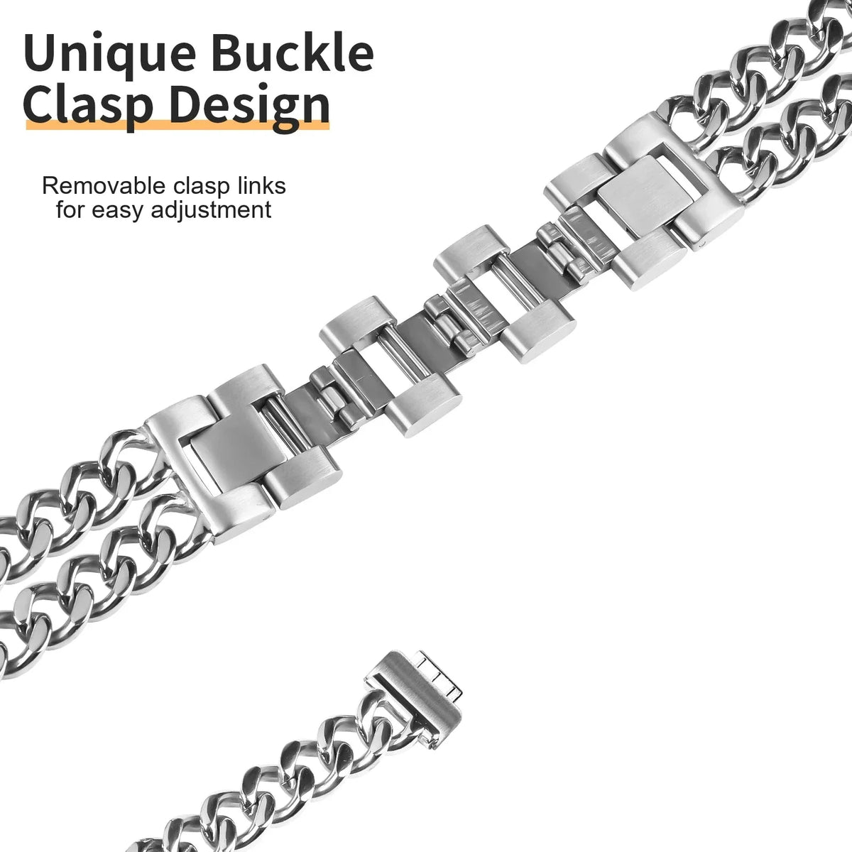 Fitbit Inspire 2, Inspire HR & Ace 3 Double Chain Bracelet Band