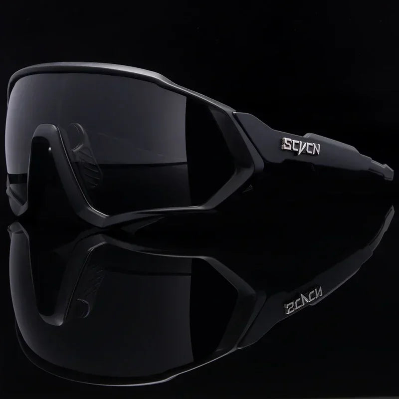 SCVCN-New Style Sunglasses Bicycle Eyewear Mountain Bike Cycl Goggles UV400 MTB Road for Men Photochromic Sport Cycling Glasses