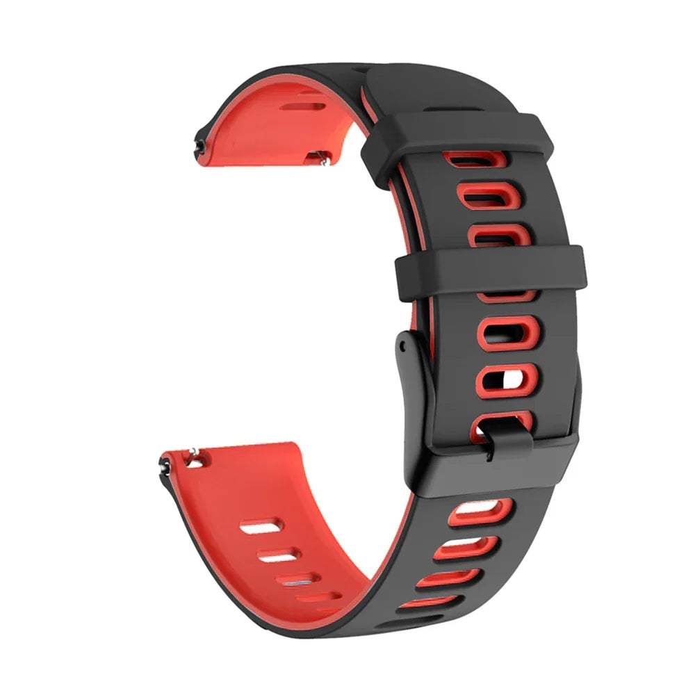 Garmin 18/20/22mm Quick Release Two-Tone Silicone Band with Air Holes