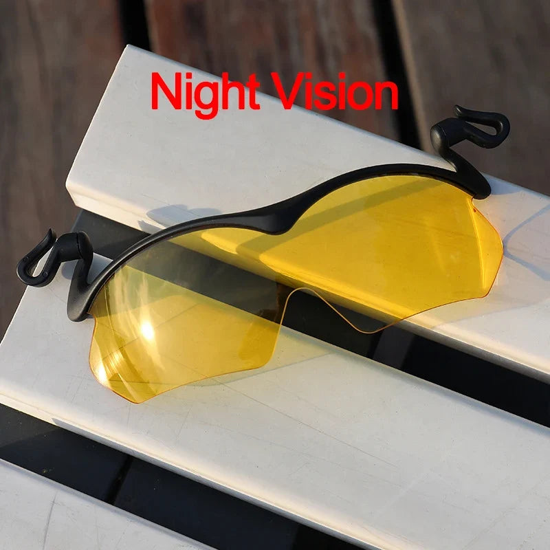 Polarized Clip On Sunglasses For Baseball Cap Men Women Adjustable Lens Angle Sports Cycling Driving Sun Glasses Eyewear Shades