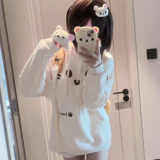 Sudadera con capucha "UwU Cat Face"