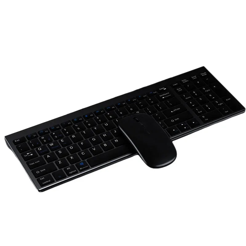 Keyboard and Mouse Set Wireless 2.4GHz Ultra-Slim Business-Style USB For Office Use Rechargeable and Waterproof PC Laptops