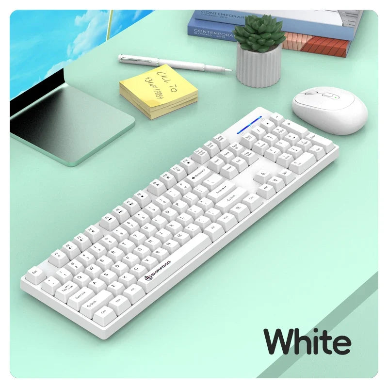 Shipadoo Gaming Wireless Keyboard and Mouse Combo Set,Computer Wireless Laptop Desktop Office Accessories Free Wireless Mouse