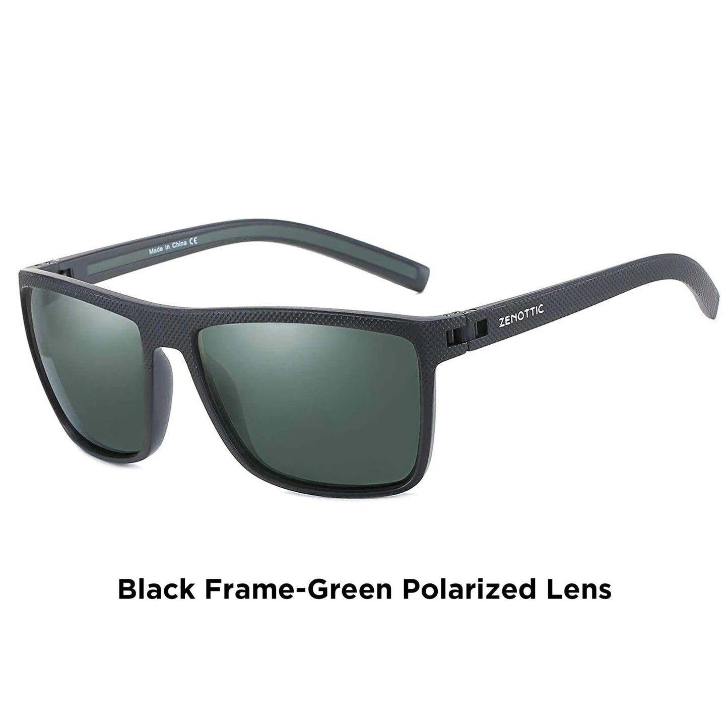 ZENOTTIC Polarized Sunglasses for Men Lightweight TR90 Frame UV400 Protection Square Sun Glasses