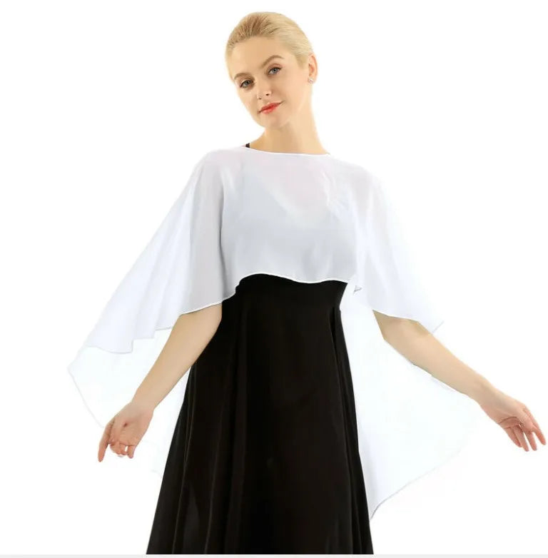 Elegant Chiffon Wedding Wrap for Women Evening Capes Bridal Jacket Accessories