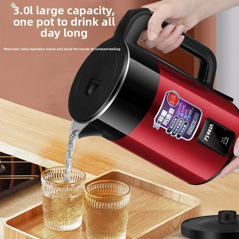 1500w Stainless Steel ABS Electric Kettle Auto Shut Off UK Plug Fast