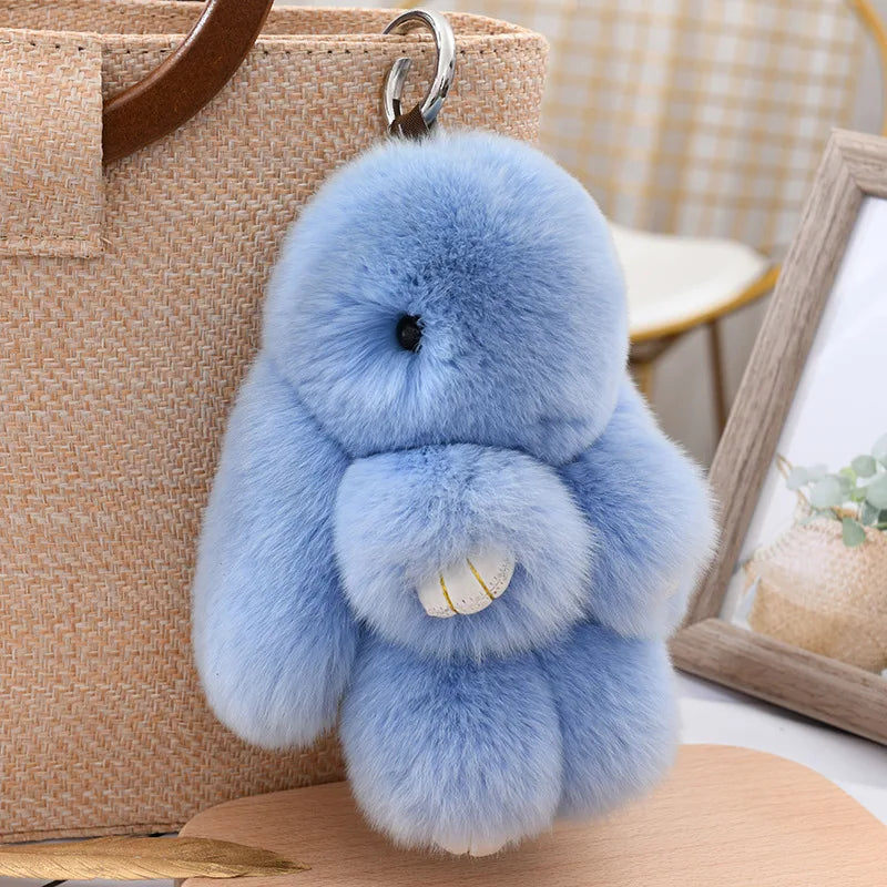 Llaveros de peluche de conejitos suaves