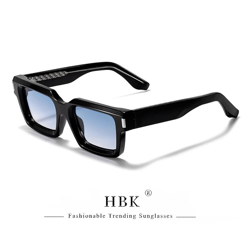 HBK Punk Vintage Square Men's  Sunglasses Brand Design Small Frame Sun Glasses Party Travel Glasses Gift Ideal Choice