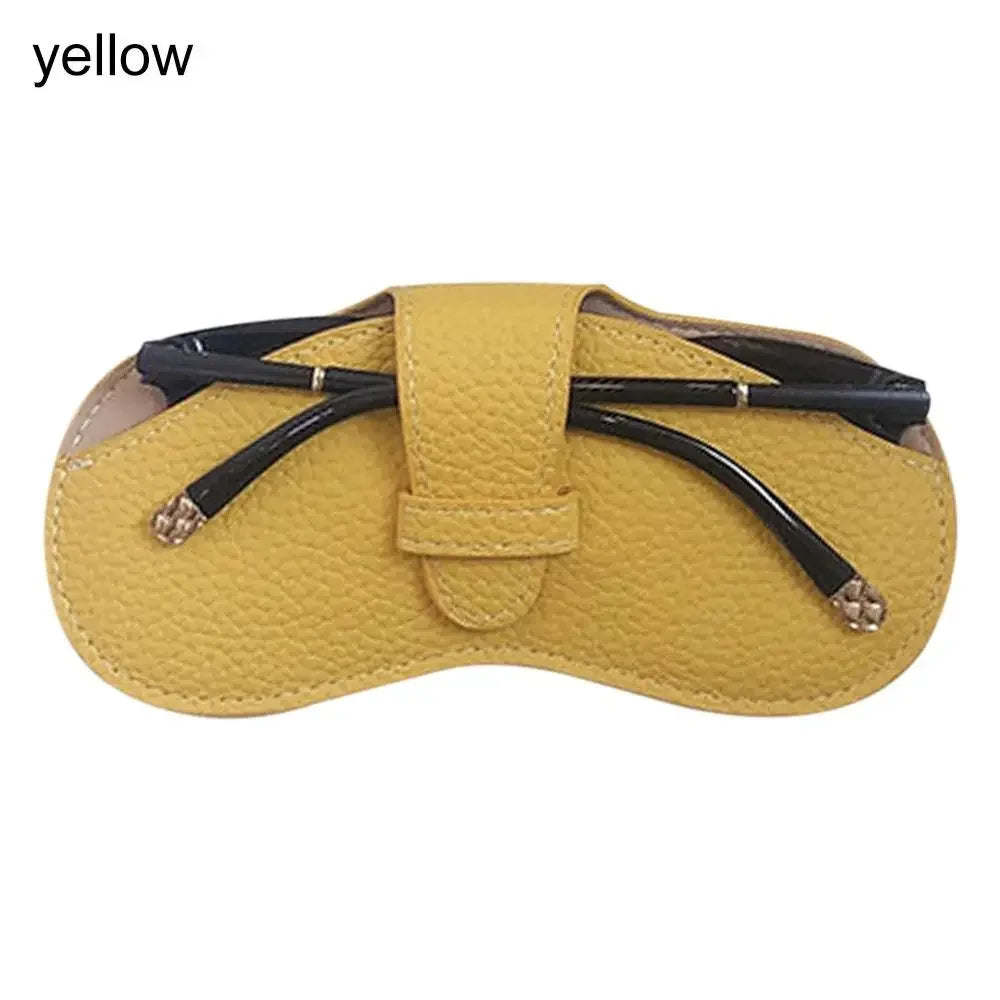 2023 Fashion Simple Portable Glasses Bag PU Leather Sunglasses Box Storage Bag Anti Pressure Eyeglasses Protective Cover