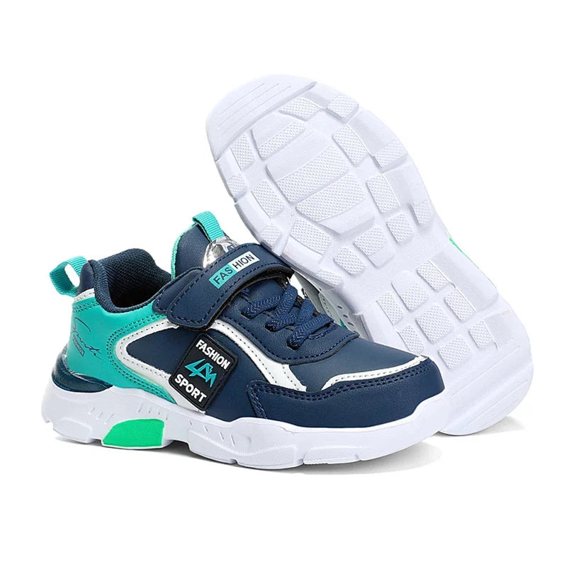 Children's Sports Shoes for Boys, Fashionable Mesh Breathable Casual Sports Shoes Lightweight Student's Running Sneakers