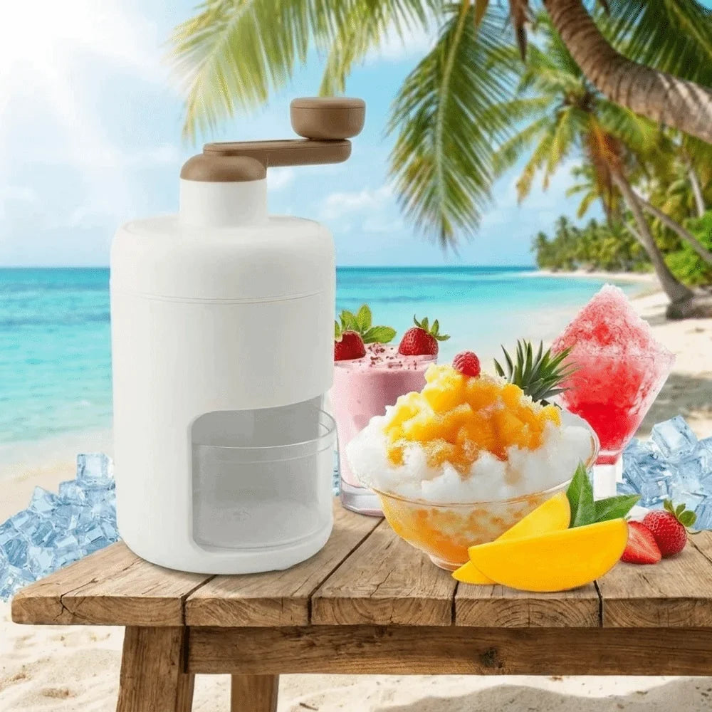 Ice Breaker Portable Hand-operated Ice Shaver Small Multifunction Shaved Ice Machine DIY Hand Operated Snow Cone Machine Home