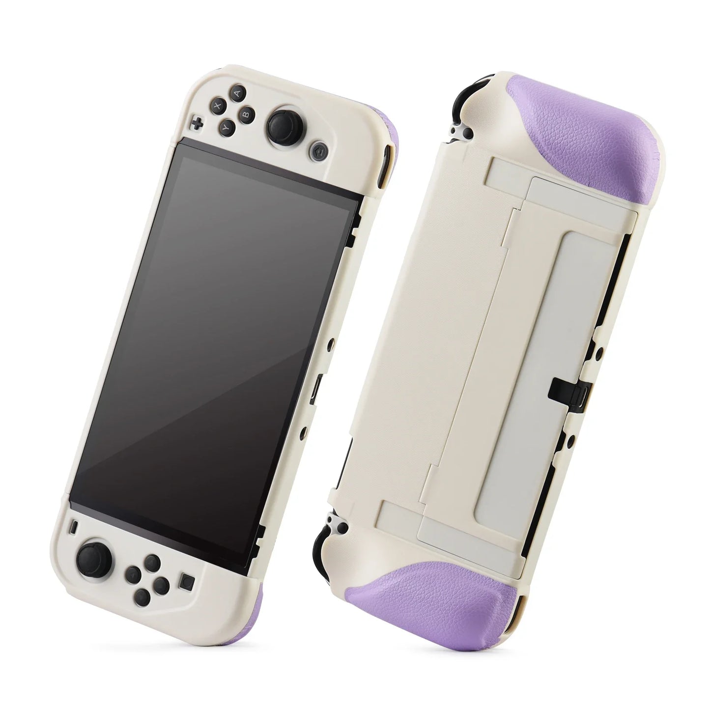 2023 New Switch OLED Case Game Console All-in-One Case Surface Silicone Oily Grip Color Clash