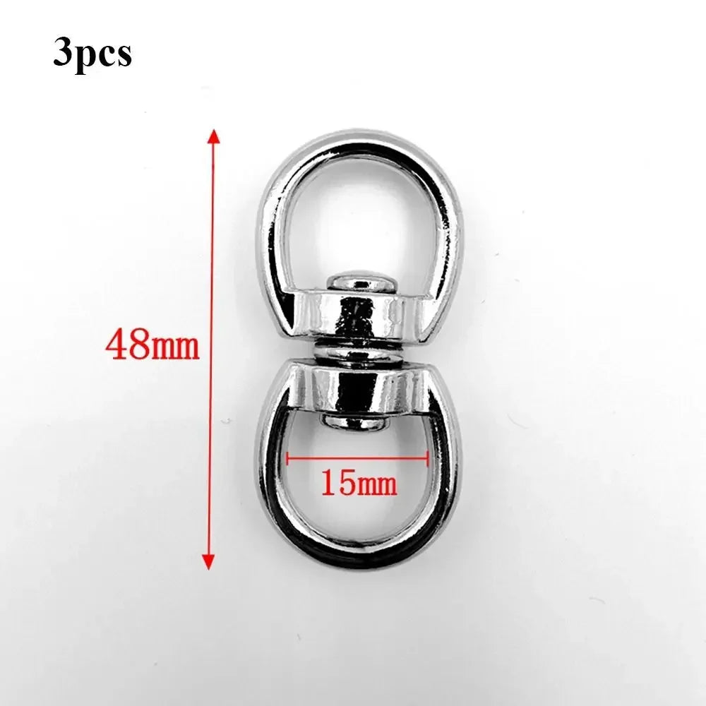 Metal Eight-Character Rotating Buckle Ring Anti-Knotting Dog Chain Buckle Connecting Ring DIY Jewelry Pendant Jewelry Accessory