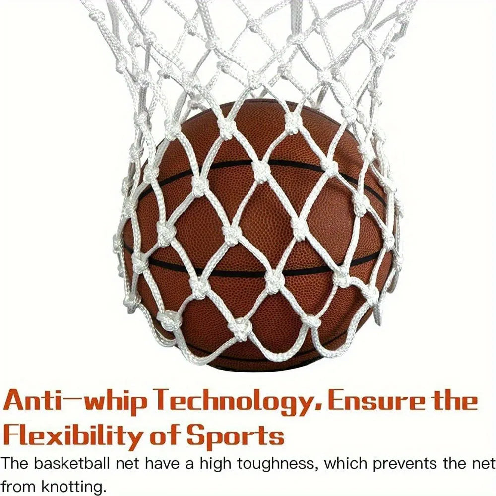 Basketball Rack Net Standard Basketball Hoops Net Durable Indoor Outdoor Replacement Detachable Basketball Net Netting Sports
