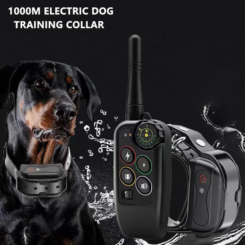 1000m Electric Dog Training Collar Remote Control Waterproof Training