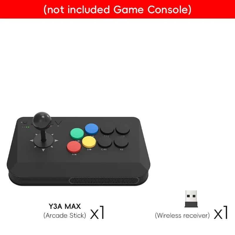 DATA FROG 2.4G Wireless Arcade Joystick Ergonomic Fight Stick Game Controller For Switch PC Android iOS TV Box