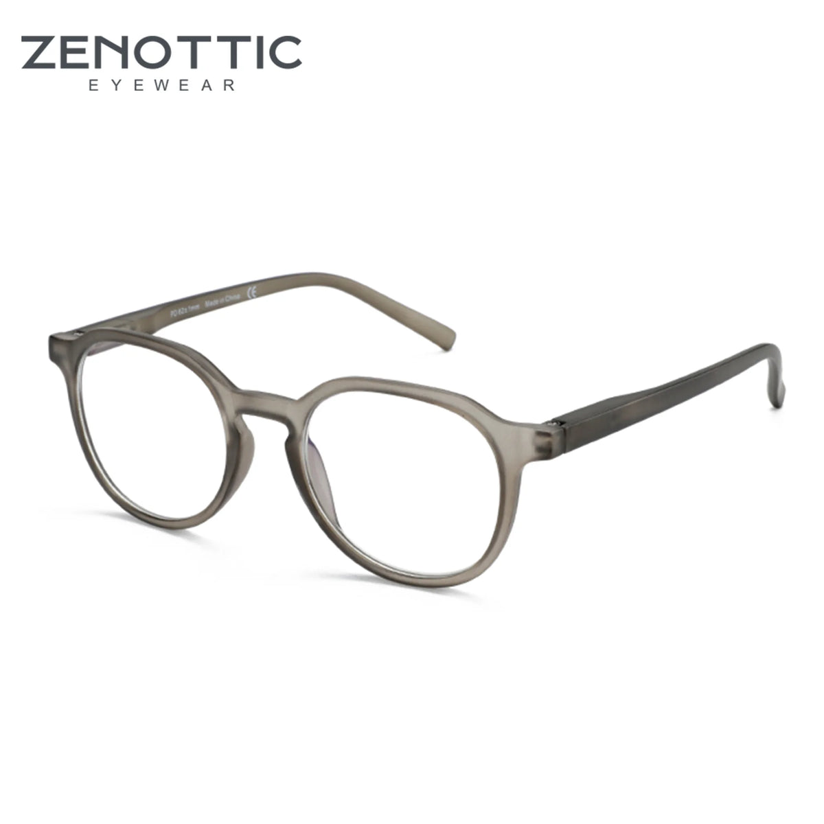 ZENOTTIC Retro Circular Anti-blue Light Glasses Blue Light Blocking Round Computer Eyeglasses for Unisex Fashion 420007