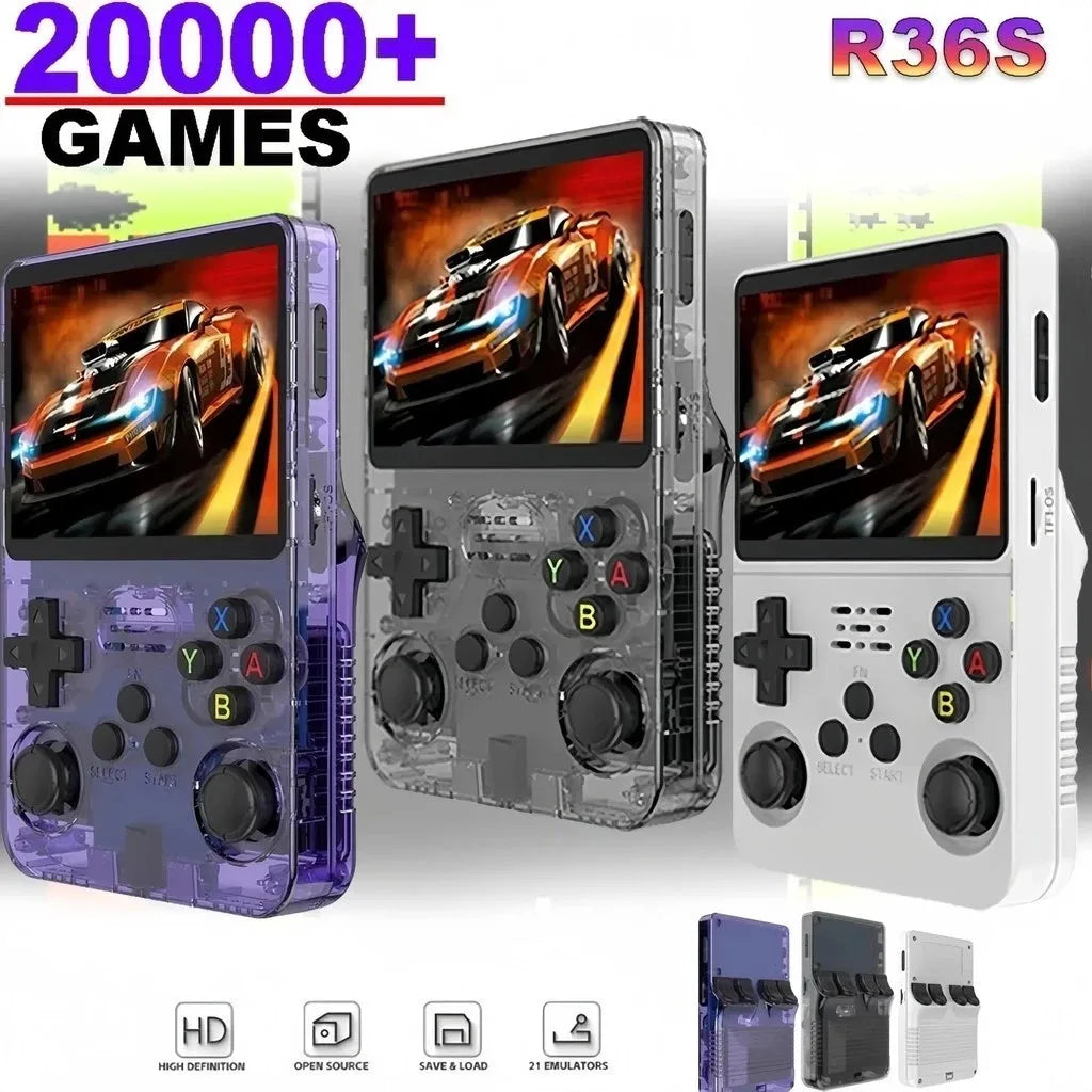 Mini R36S Retro Handheld Video Game Console Linux System Portable Pocket Player Plus gaming stick ps vita box for switch