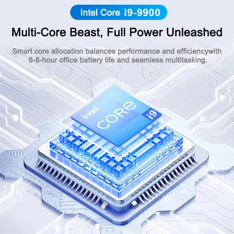 2026 Intel Core i9 9900 15.6 Inch Laptop 32GB RAM 2TB SSD Windows 11 1920x1080 HD Ultra Slim Gaming Gamer Office