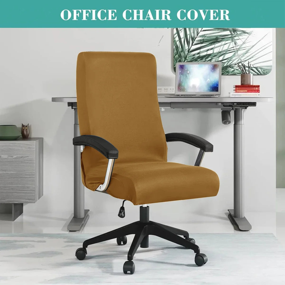 Stretch Spandex Office  Chair Covers Anti-dirty Computer Seat Chair Cover Removable Slipcovers