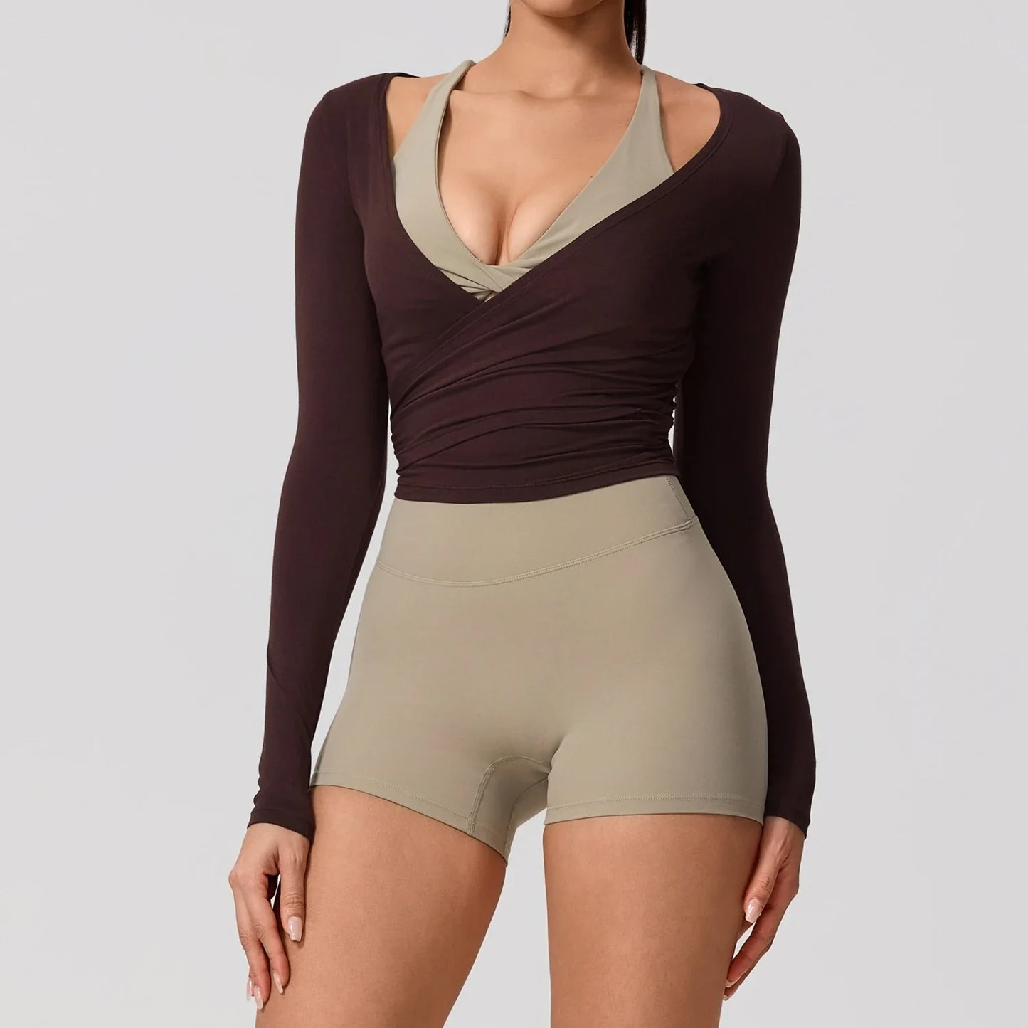 Hearuisavy Top deportivo de yoga de secado rápido para mujer