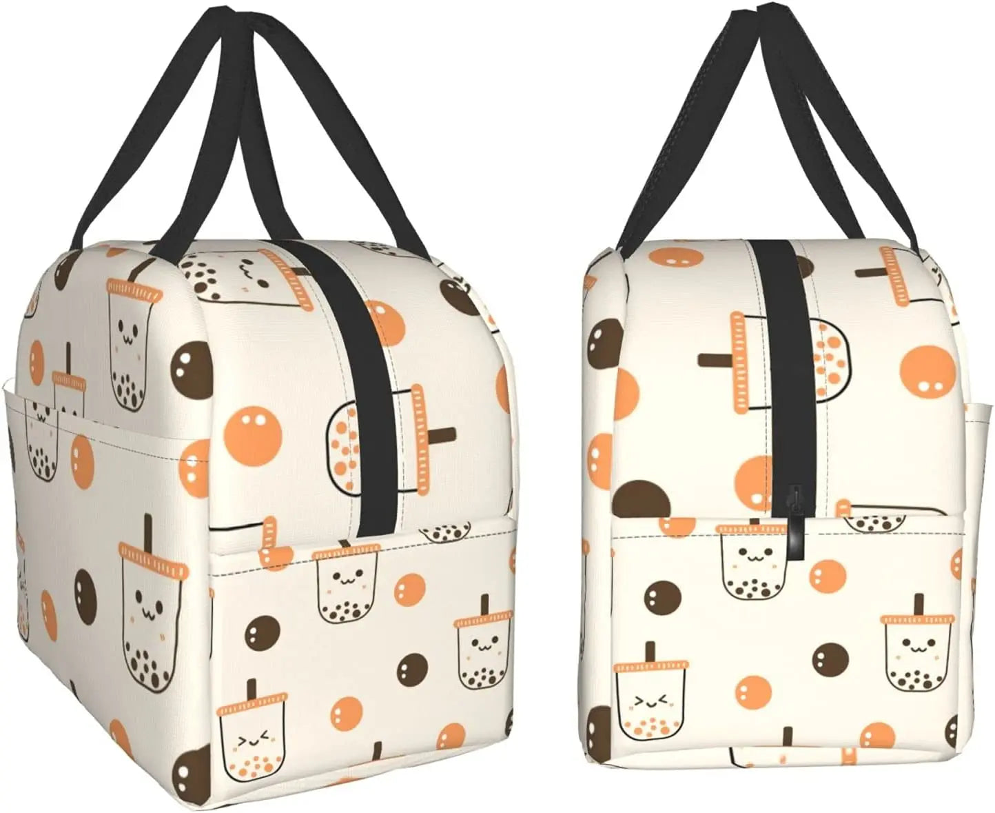 Bolsa Térmica para Almuerzo con Estampado de Boba Tea