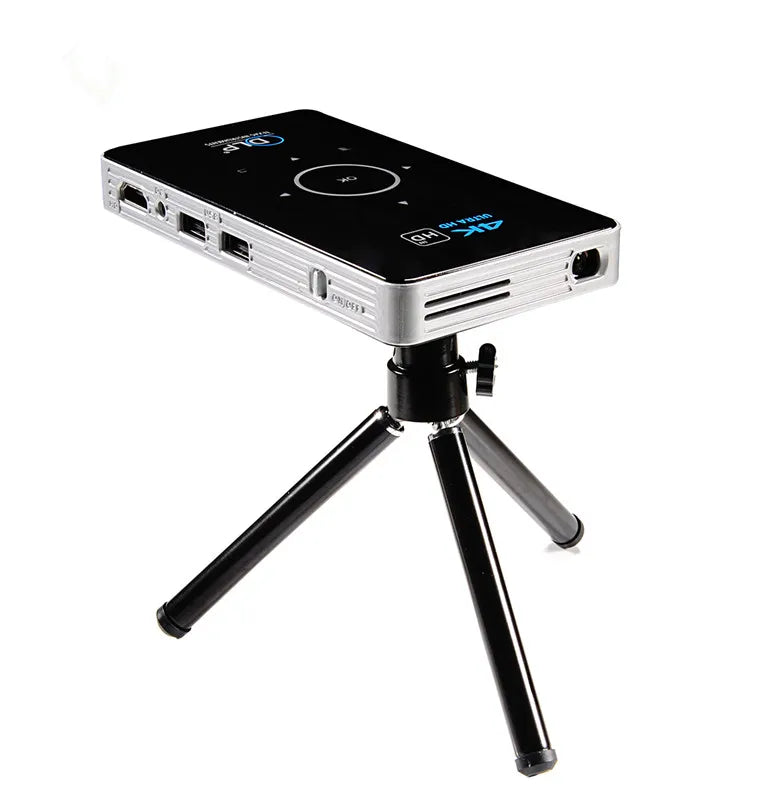 3D Mini Movie Video Projector Modern Design Lens Dlp Smart Touch Panel Projector S905x Battery Android 4k Beamer P06