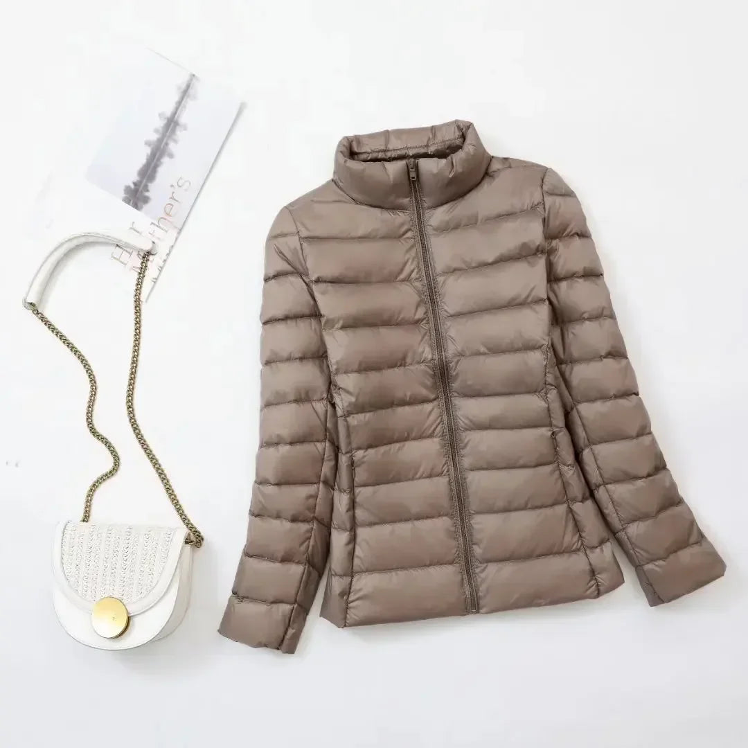 Plus Size down Jacket Female Short Ultra Lightweight Packable Puffer Coats Women Fashion 15 Colors Warm Slim Fit Parkas 7XL