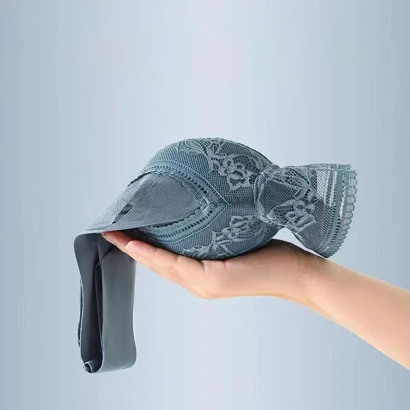 FallSweet 3PCS Lace Seamless Bra for Women Push Up Bra Ice Silk Bras No Steel Ring Bralette Brassiere Female Lingerie Underwear