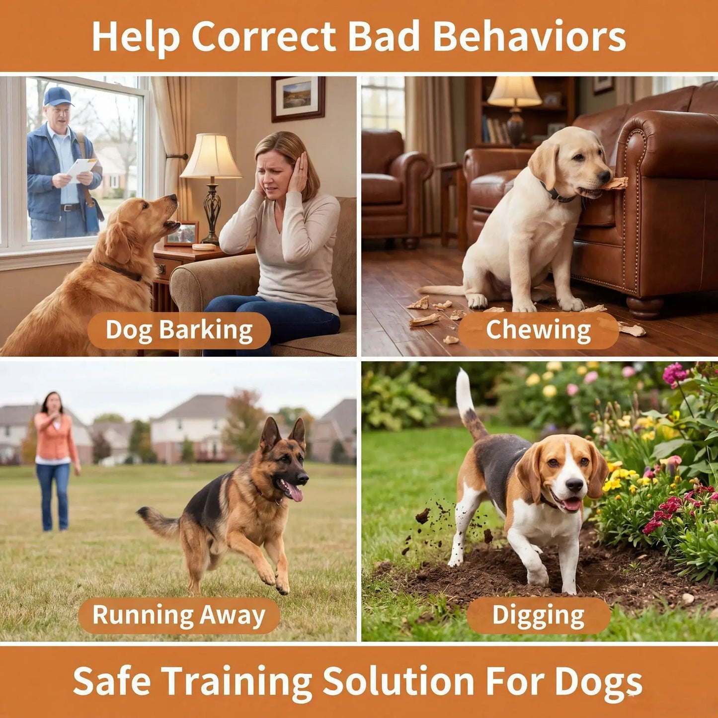 1000m Dog Training Collar Remote Control, Waterproof Rechargeable Dog