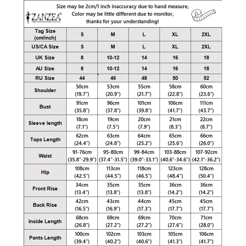 ZANZEA Summer Trousers Suit Short Sleeve Lace-Up Blouse Wide Leg Pant Sets Solid Color OL Work Outfit Fashion Women 2 Piece Sets
