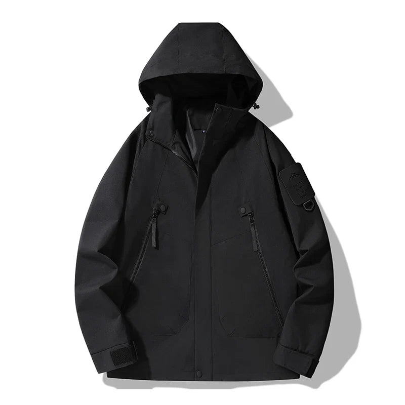 JNLN Women's Men's Waterproof Jacket Climbing Hiking Camping Trekking Windbreaker Unisex Outdoor Windproof Rain Coat Antifouling
