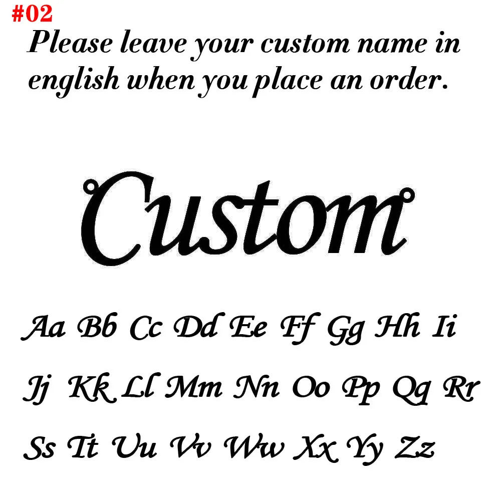 12MM Men' Gothic Rings Personalized Old English Hip-Hop Name Ring