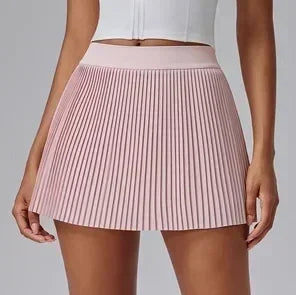 Falda deportiva floral con descuento para mujer, de secado rápido, bádminton, tenis, pantalón, falda, fitness, falda plisada de medio cuerpo con pantalón corto