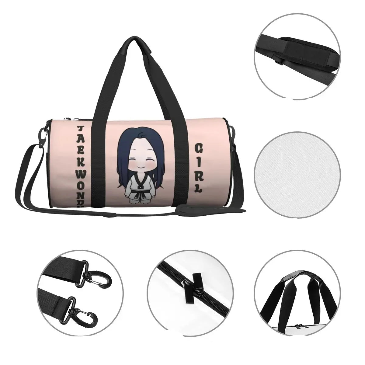Couple Printed Weekend Fitness Bag for Martial Arts