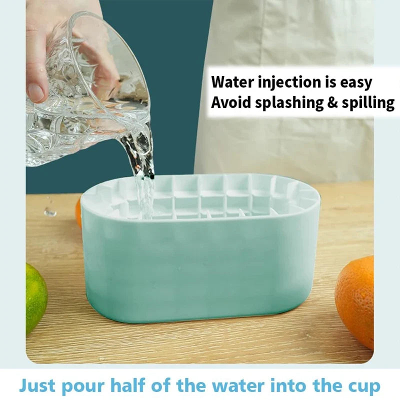 New Silicone Ice Bucket Portable Ice Cube Mold Round Wine Ice Cooler Refrigerator Freeze Ice Maker Creative Ice Cube Mold Tools