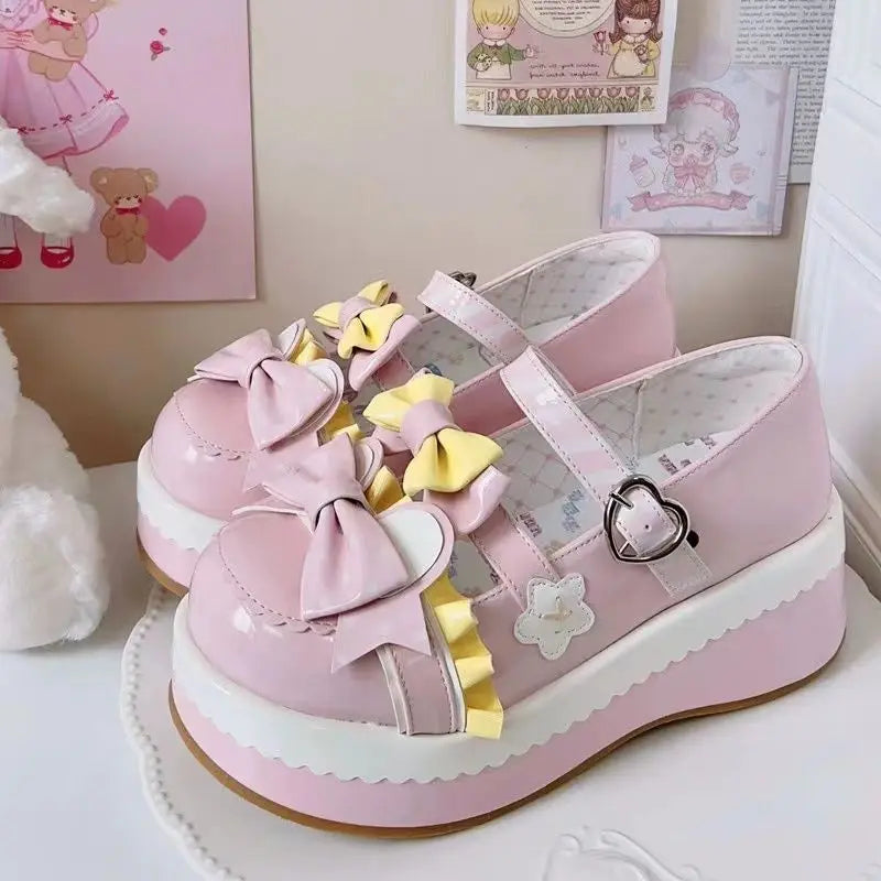 Zapatos Mary Jane con bonitos lazos