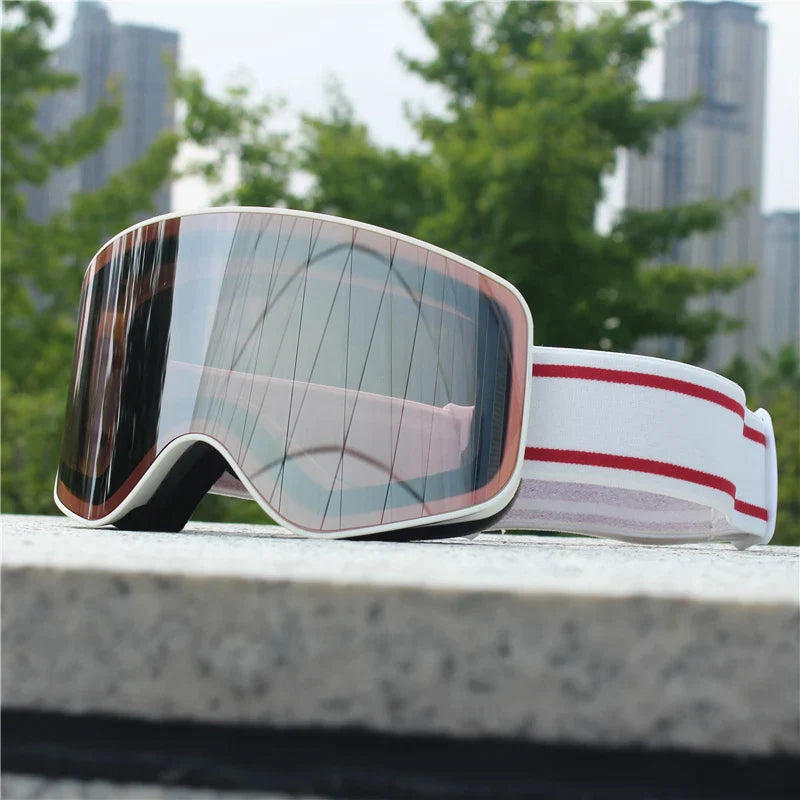 Gafas de esquí y snowboard para mujer y hombre, máscara de esquí con protección UV 400, antiniebla doble cilíndrica para nieve