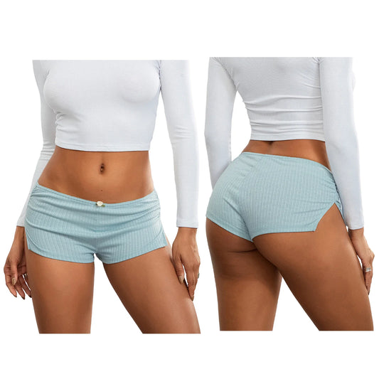 Comfy Luxe Split-Side Pajama Shorts for Women