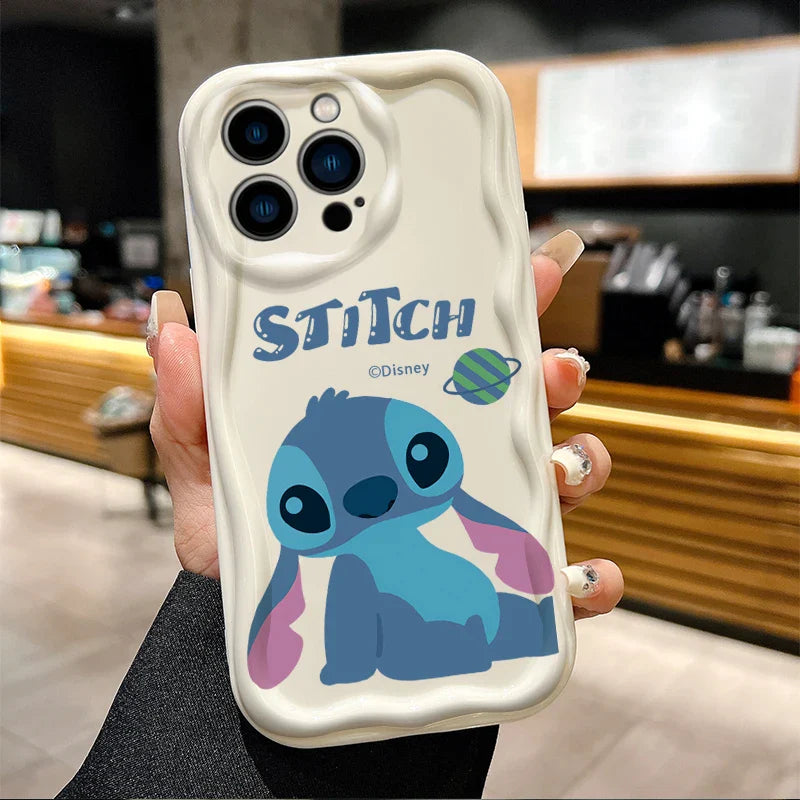 Funda de Teléfono Disney Stitch Angel Lovers para iPhone