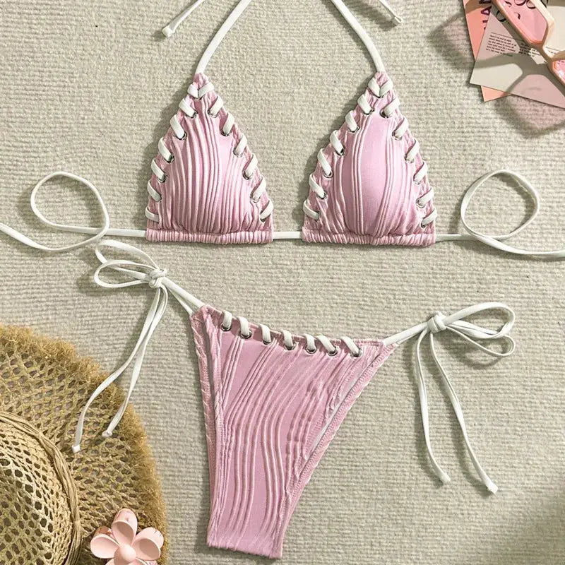 Accessories Sexikinis Swim Two-Piece Swimsuit Women's Beachwear Set + Stylish & Premium